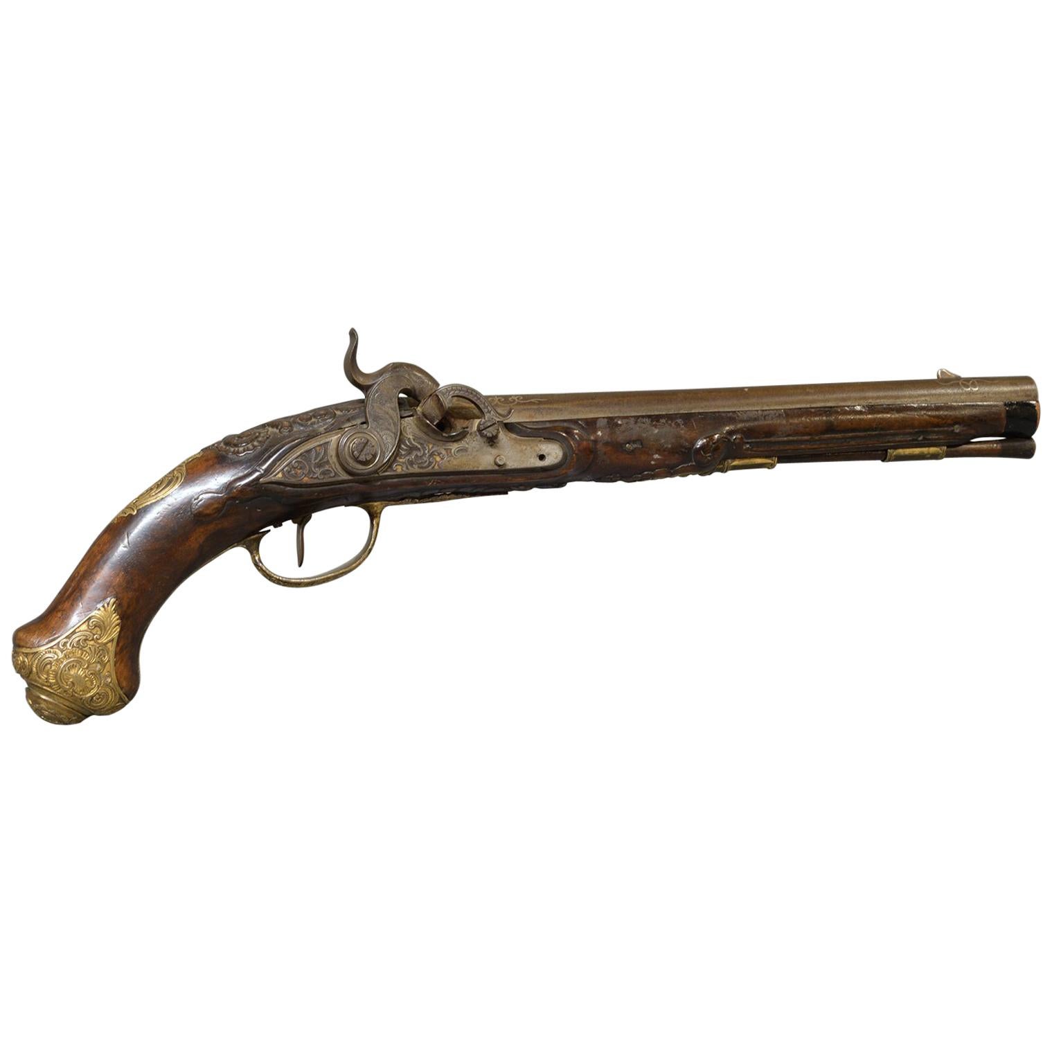 18th Century Dutch or German Holster Pistol For Sale