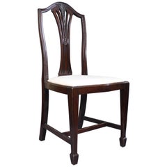 Set of 6 Edwardian Mahogany Wheatsheaf Dining Chairs