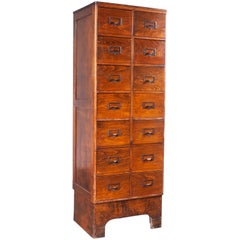 1940s Ash Chest Of Drawers, Drawers, Filing Cabinet