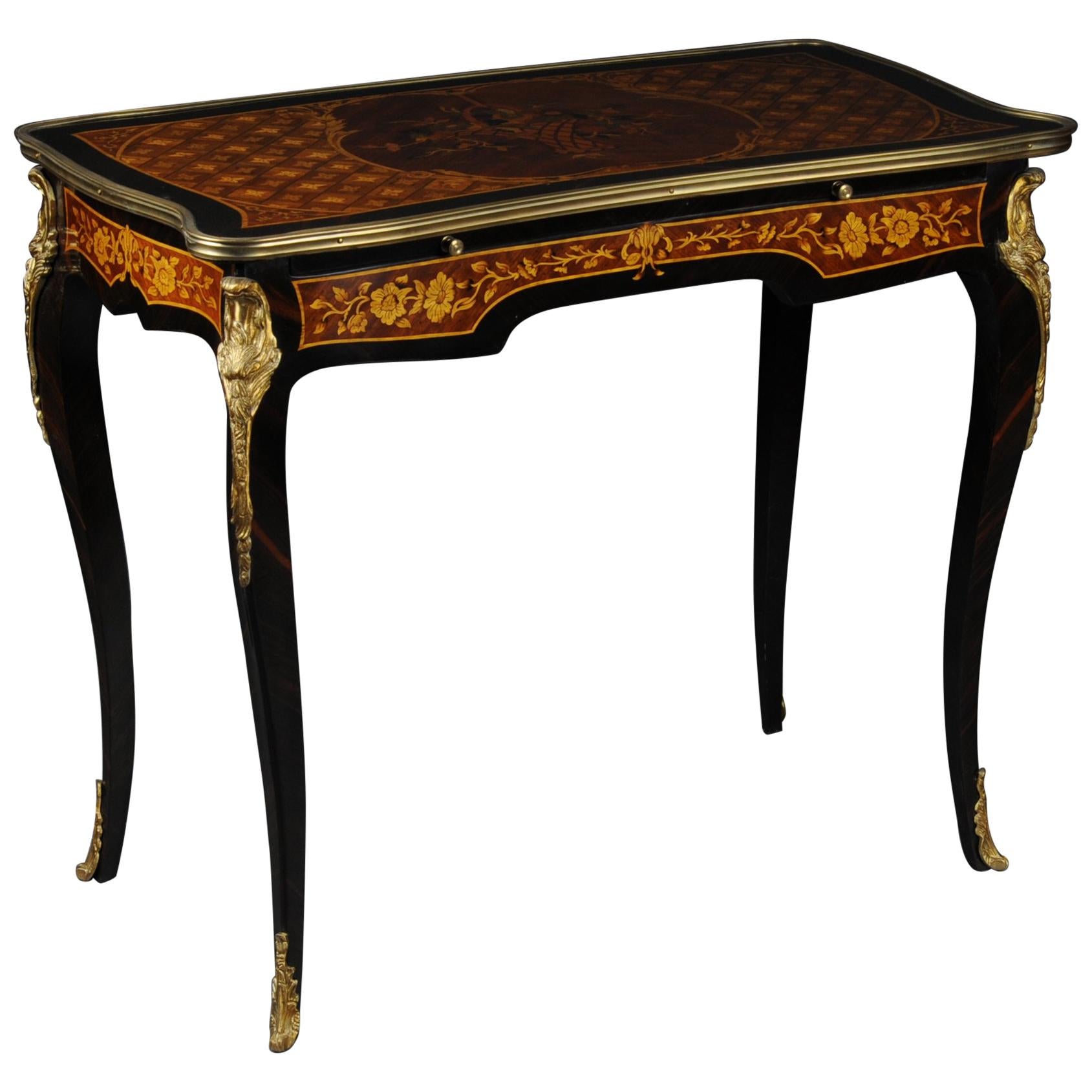 Ladies Desk or Table in Louis Quinze Style For Sale