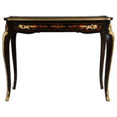 Noble Ladies Desk / Table in Louis Quinze Style, Black