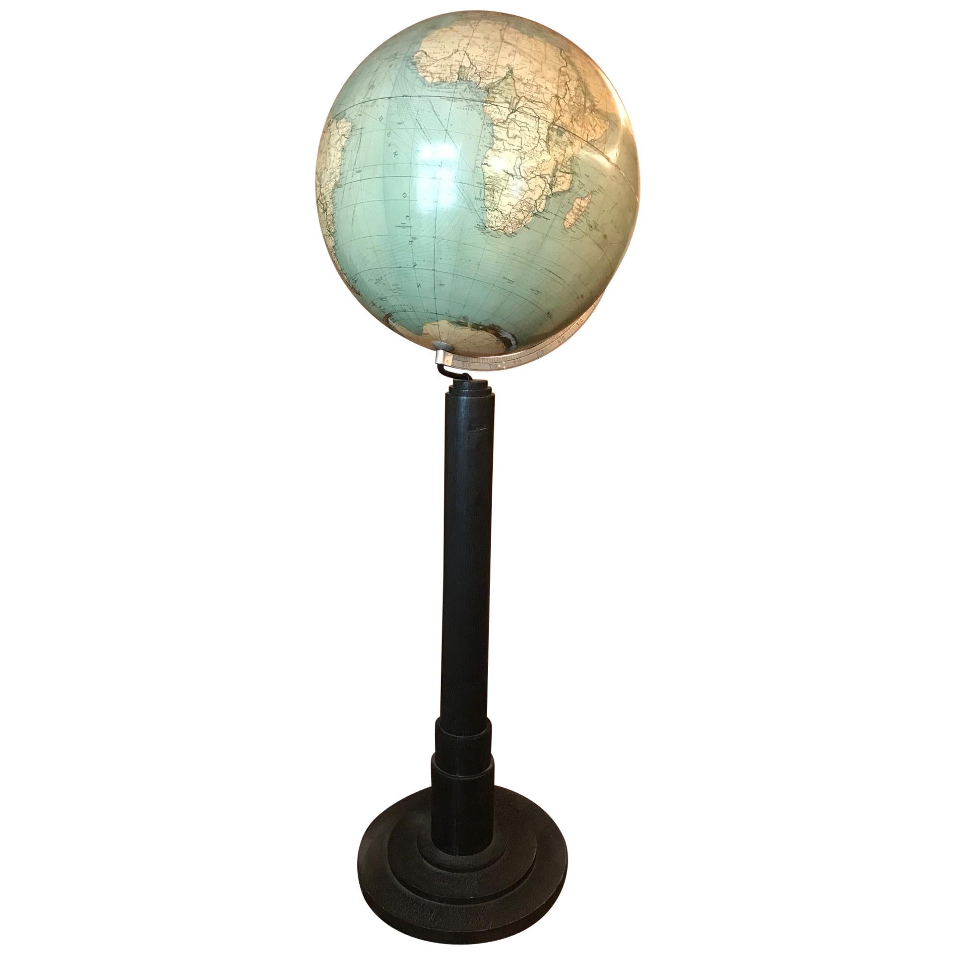Very Tall Globe on High Foodstand, circa 1940 For Sale