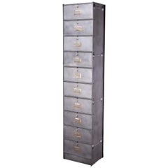 1950s Single Roneo Metal Cabinet or Chest of Drawers