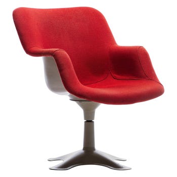 Yrjö Kukkapuro Molded Fiberglass Swivel Armchair