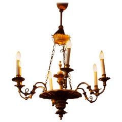 6-Arm Chandelier, 1830s