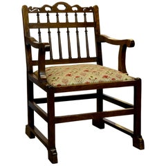 18th Century Mahogany Drunkards Chair