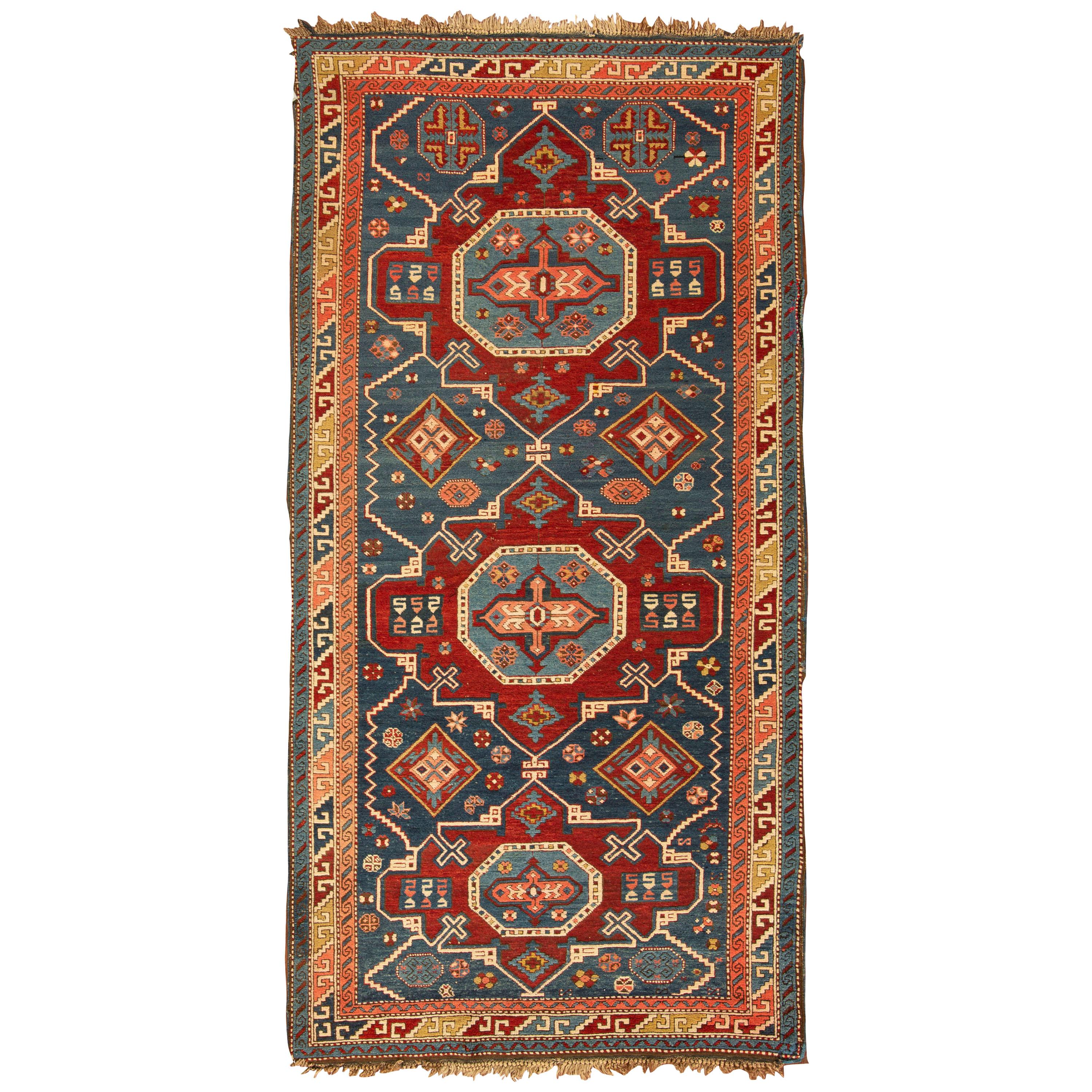 Antique Caucasian Dagestan Rug, circa 1900 3'11 x 7'10