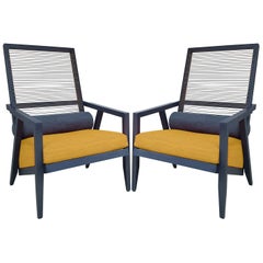 Pierantonio Bonacina, Pair of 'Astoria Hb' Lounge Chairs, 1990s