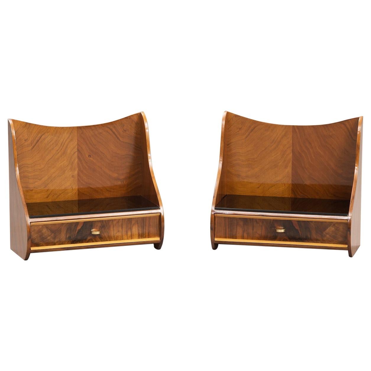 Danish Mid-Century Modern Bedside Tables, One Pair