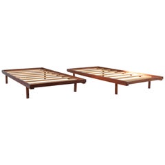 Two Large Teak Daybeds
