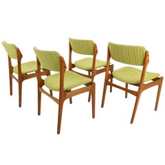 Set of 4 Erik Buch Model-49 Teak Dining Chairs for Odense Maskinsnedkeri, 1960s