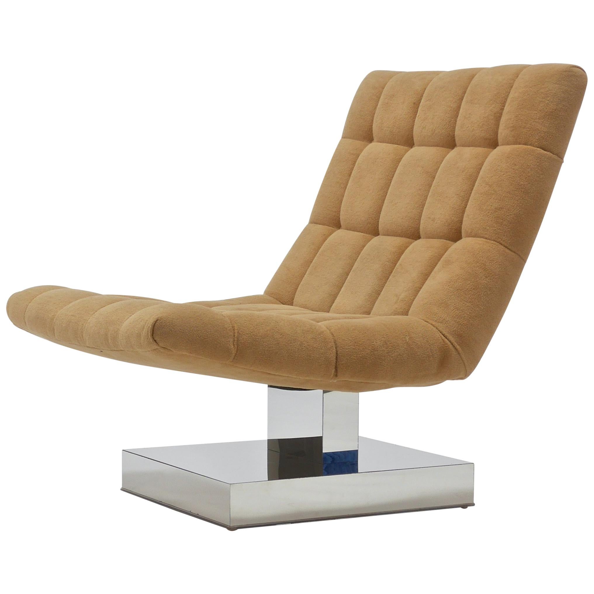 Cantilevered Lounge Chair by Milo Baughman For Sale