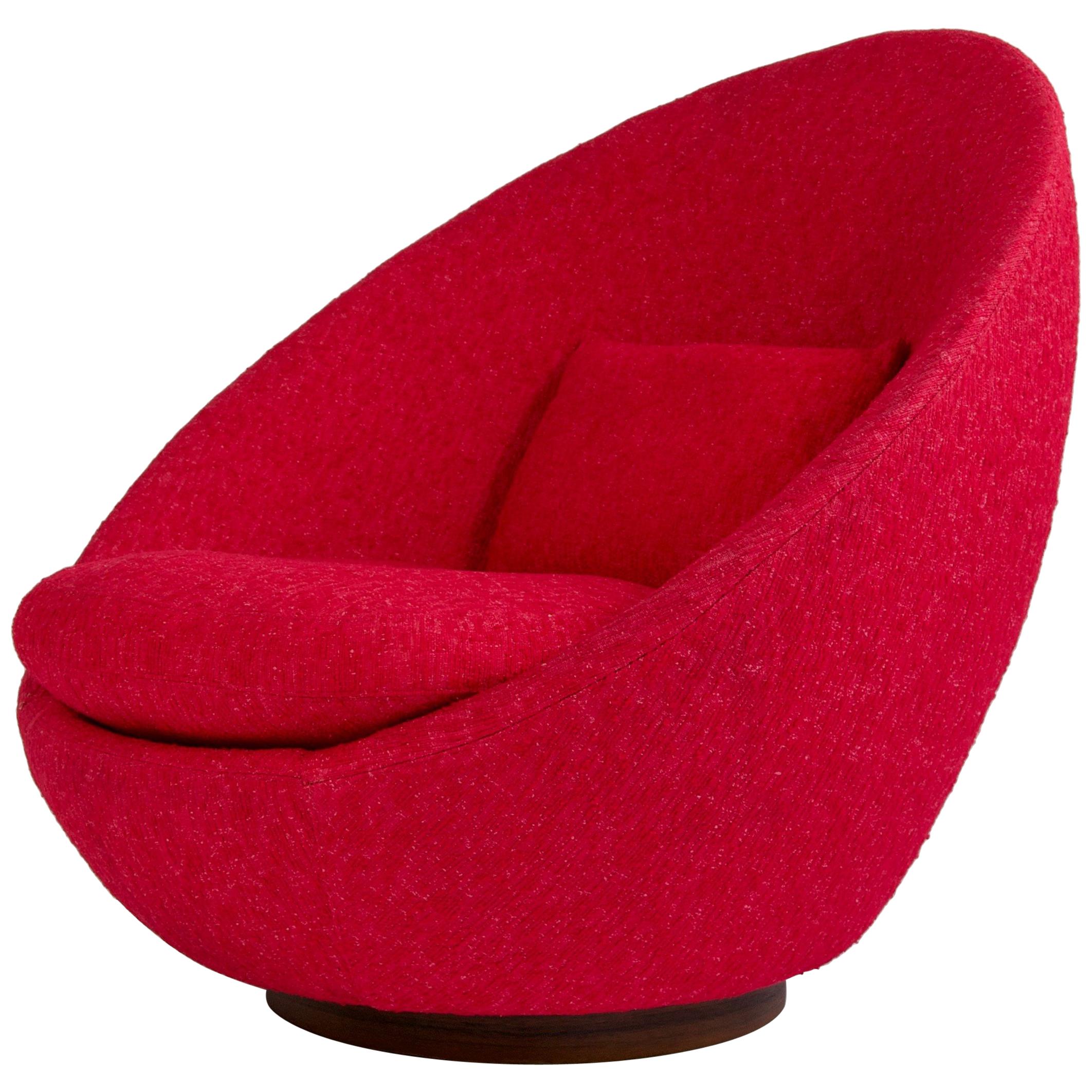 Milo Baughman Swivel Lounge Chair im Angebot