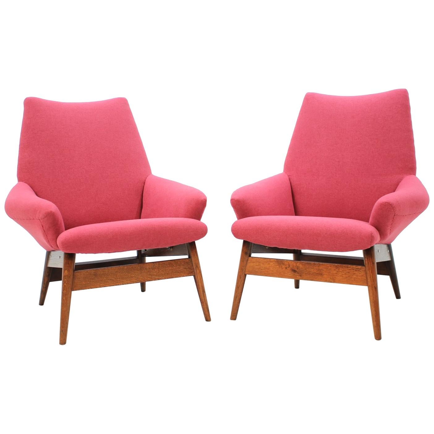 1950 Miroslav Navratil Lounge Chair, Set of 2