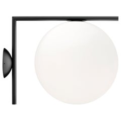 Michael Anastassiades IC 2 Modern Black & Glass Ceiling & Wall Sconce for FLOS