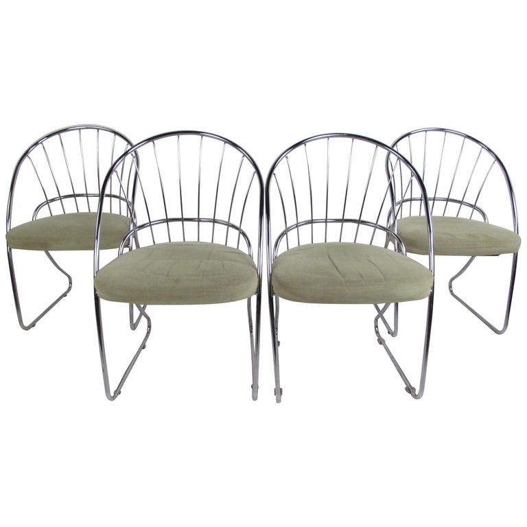 Four Mid-Century Modern Dining Chairs by Daystrom Furniture Co. For Sale