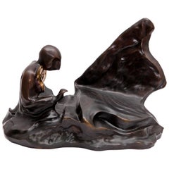 Modern Bronze Sculpture "Concert Pianist"