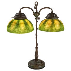 Antique Tiffany Studios "Student" Table Lamp