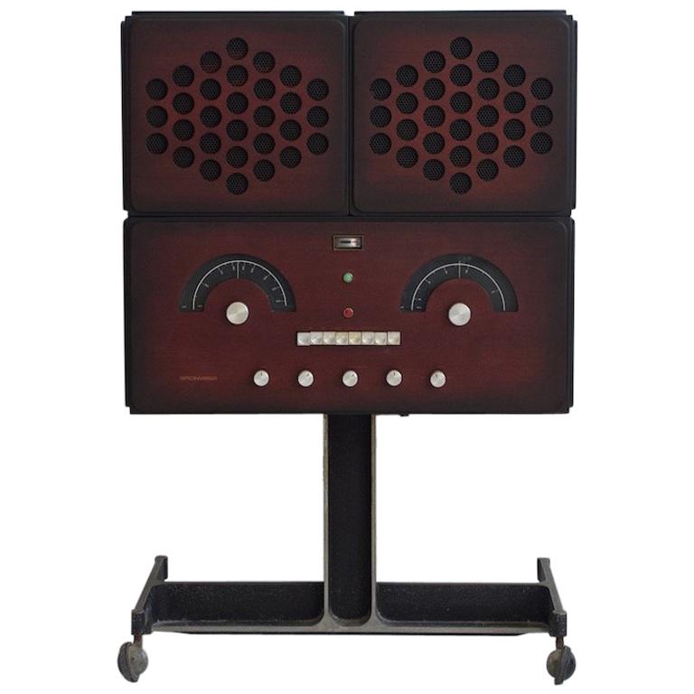 Rr126 Stereo System by Achille and Pier Castiglioni, Manufactured by Brionvega