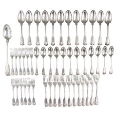 A Paul Storr Silver 12 Place Canteen