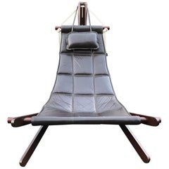 Used Dominic Michaelis Leather Sling Chair