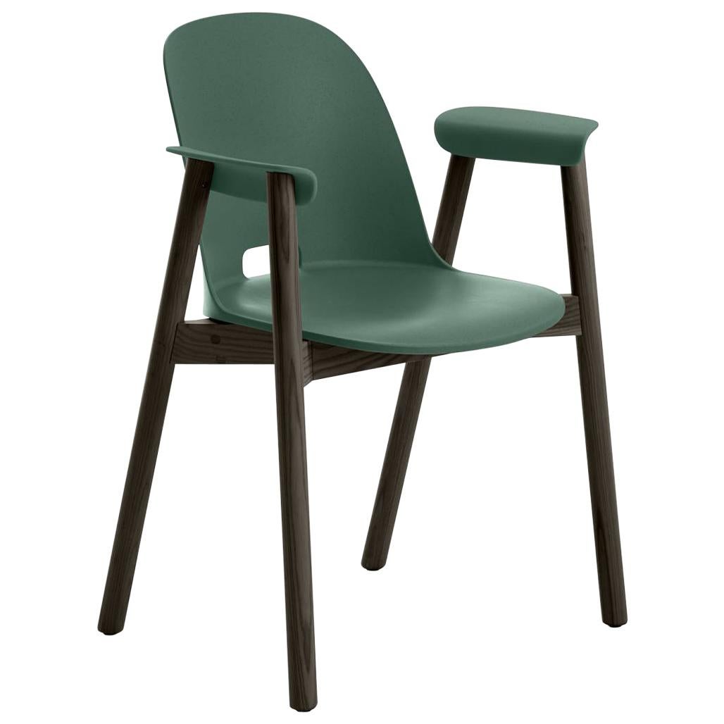 Emeco Alfi-Sessel aus grüner und dunkler Esche von Jasper Morrison