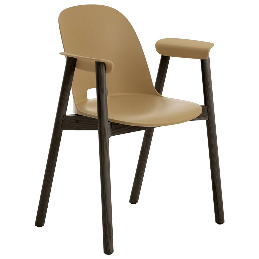Emeco Alfi Armchair in Sand and Dark Ash by Jasper Morrison For Sale