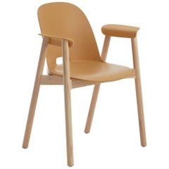 Fauteuil Emeco Alfi en sable et frêne de Jasper Morrison