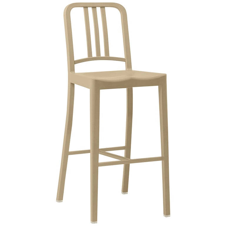 Emeco 111 Navy Barstool in Beach by Coca-Cola For Sale at 1stDibs