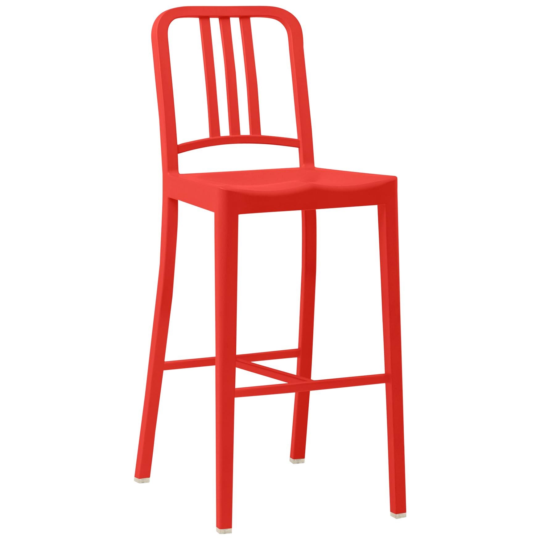 Emeco 111 Navy Barstool in Red by Coca-Cola For Sale