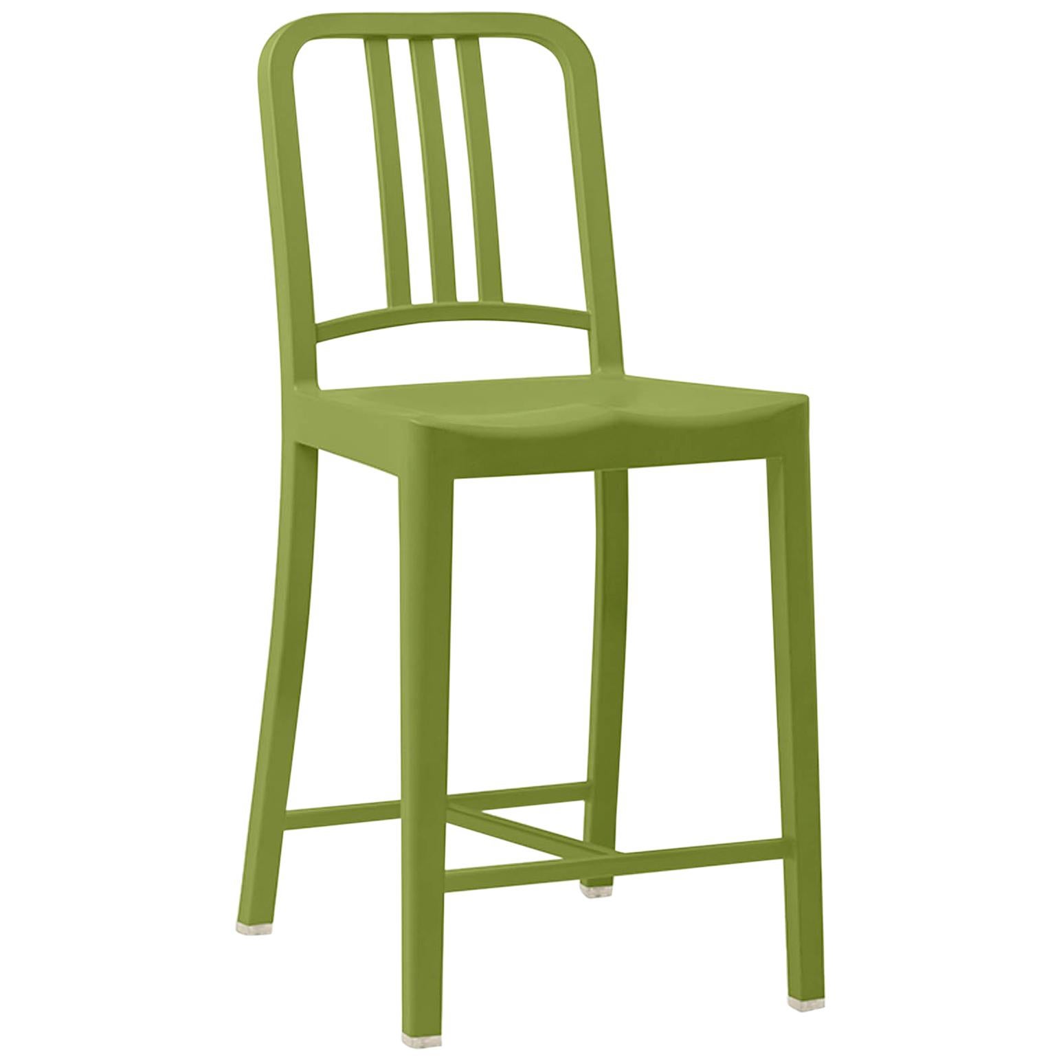 Emeco 111 Navy Counter Stool in Grass by Coca-Cola