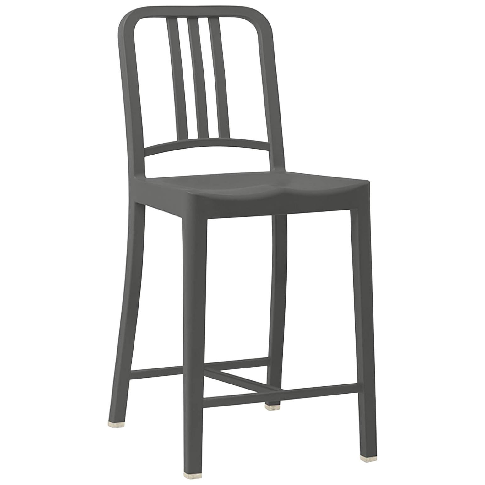 Emeco 111 Navy Counter Stool in Charcoal by Coca-Cola
