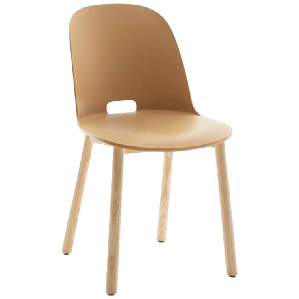 Emeco Alfi Chair in Sand and Ash with High Back by Jasper Morrison