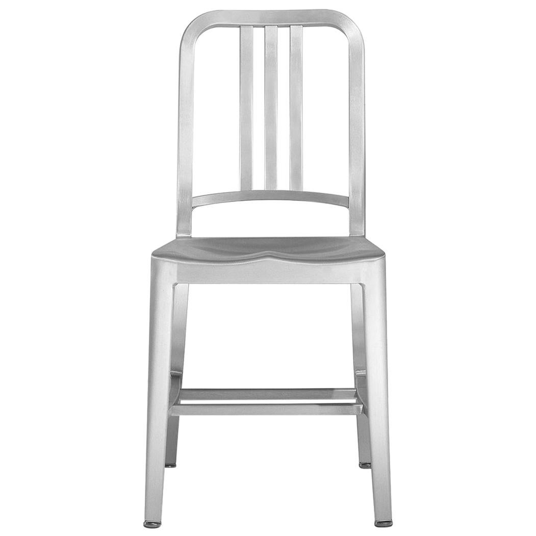 Emeco Navy Chair in Brushed Aluminum by US Navy For Sale