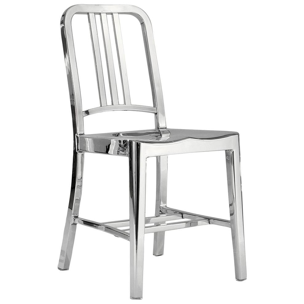 Emeco Navy Chair in Polished Aluminum by US Navy For Sale