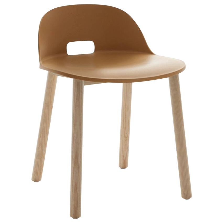 Emeco Alfi-Stuhl aus Sand und Esche mit niedriger Rückenlehne von Jasper Morrison im Angebot