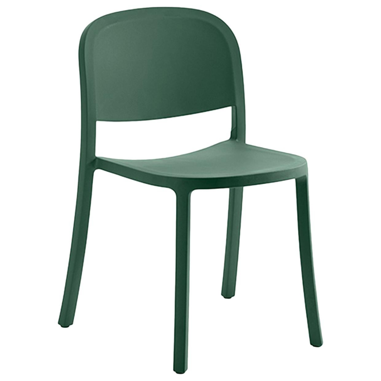 Emeco 1 Zoll aufgearbeiteter Stuhl in Grün von Jasper Morrison