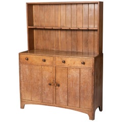 Antique Limed Oak “Cottage” Dresser by Ambrose Heal, England circa 1910