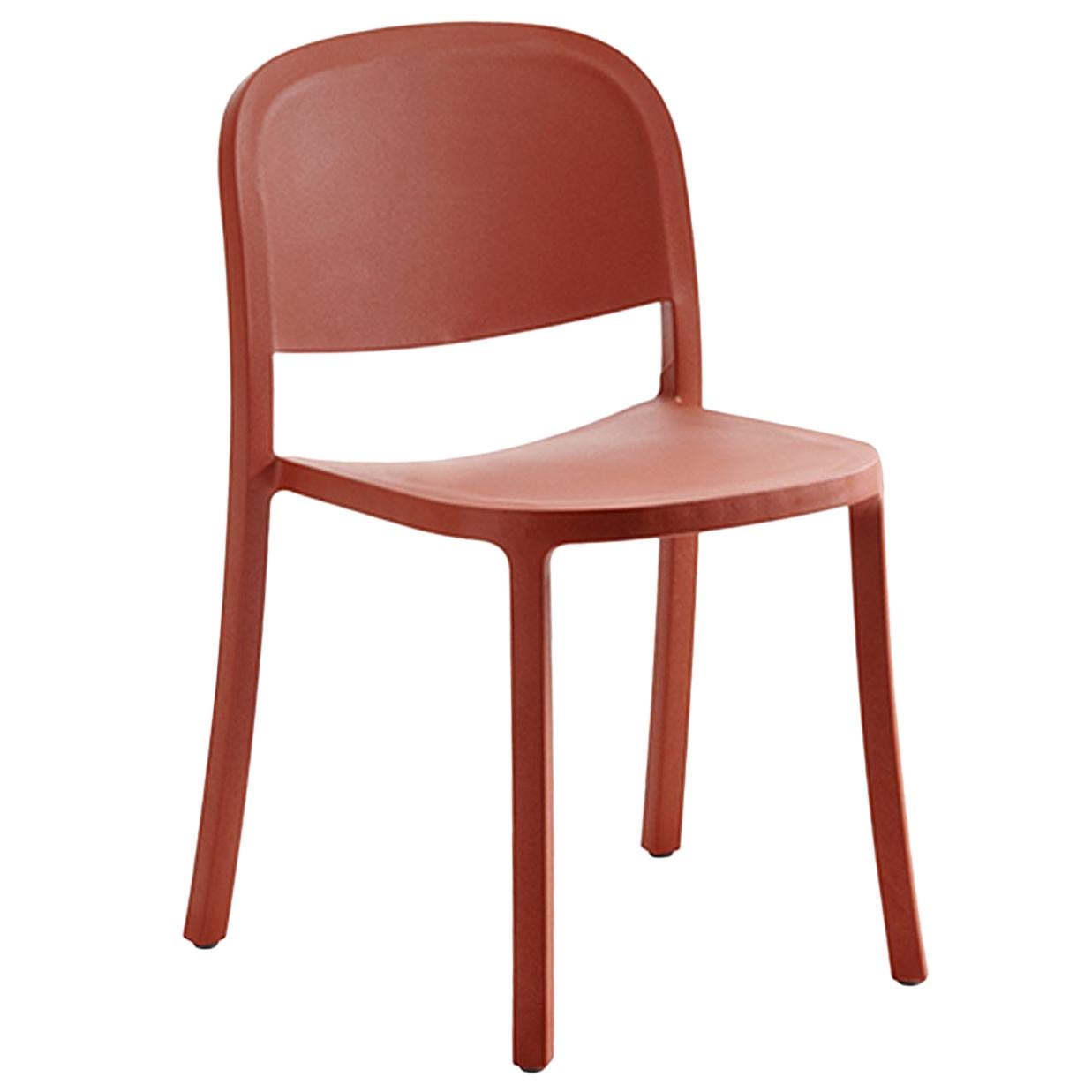 Emeco 1 Zoll aufgearbeiteter Stuhl in Orange von Jasper Morrison im Angebot