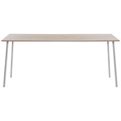 Emeco Run Extra Large Table in Clear Anodized & Ash by Sam Hecht + Kim Colin