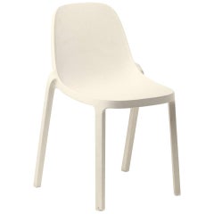 Emeco Broom Stacking Chair in White by Philippe Starck