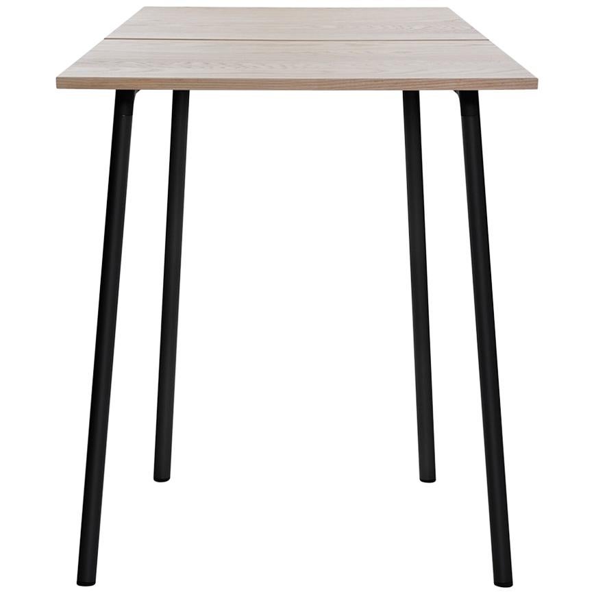 Emeco Run Small High Table in Black Powder-Coat & Ash by Sam Hecht & Kim Colin
