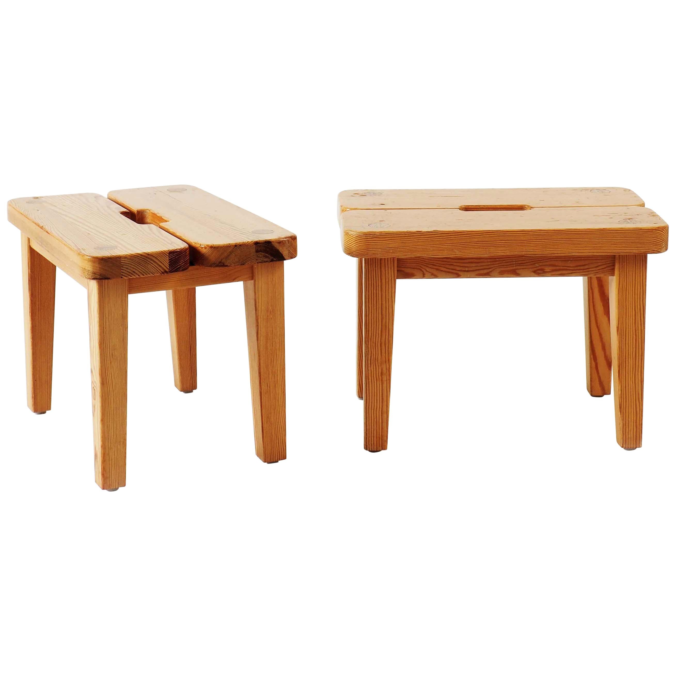 Stools in Pine
