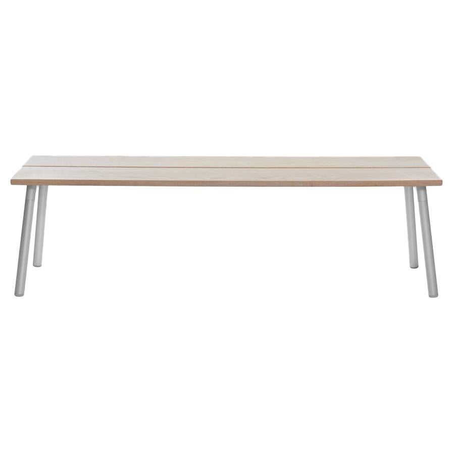 Emeco Run 3-Seat Bench in Aluminum and Ash by Sam Hecht & Kim Colin For Sale