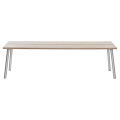Emeco Run 3-Seat Bench in Aluminum and Ash by Sam Hecht & Kim Colin