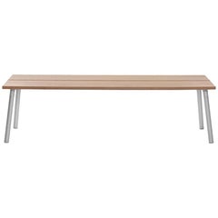 Emeco Run 3-Seat Bench in Aluminum and Cedar by Sam Hecht and Kim Colin