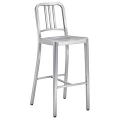 Emeco Navy Barstool in Brushed Aluminum by US Navy
