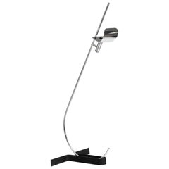 Mid Century Modern Italian, chrome Floor Lamp by Ennio Chiggio for Lumenform