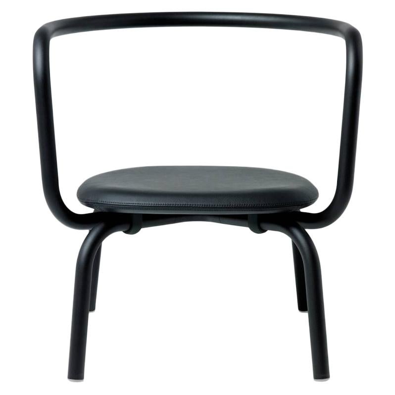 Emeco Parrish Lounge Chair with Black Powder-Coat & Black Seat, Konstantin Grcic