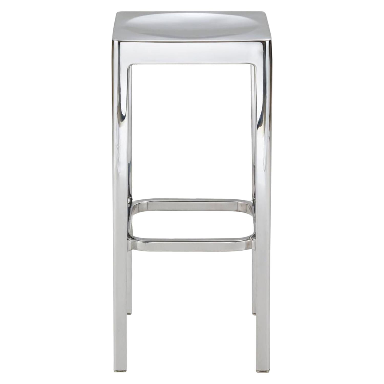 Emeco Barstool in Polished Aluminum by Philippe Starck